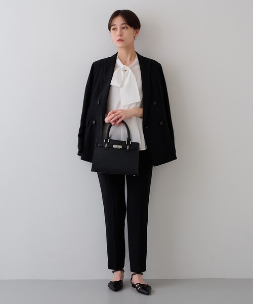 INDIVI(インディヴィ)の「【2点セット/UVケア】ツイードジレ&ボウタイブラウス カセット服(その他トップス・レディース・アイボリー系3/ホワイト系6/ブラック系3・05/15 /38/13/34)」の21枚目の写真