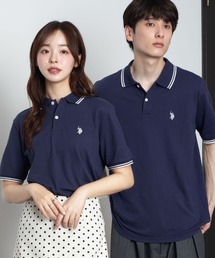 U.S. POLO ASSN. | ∴WEGO/【25年春夏新作】別注U.S.POLO ASSN.ラインポロシャツ(ポロシャツ)