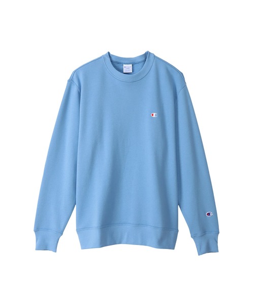 Champion(チャンピオン)の「【Champion/チャンピオン】メンズ ベーシック クルーネックスウェットシャツ(スウェット・メンズ・ブラック/ブルー系その他/ブラウン/グレー/ホワイト/アーミー/ネイビー/オートミール/ラベンダー/ブルー系その他2/カーキ・MEDIUM/LARGE/X-LARGE)」の1枚目の写真