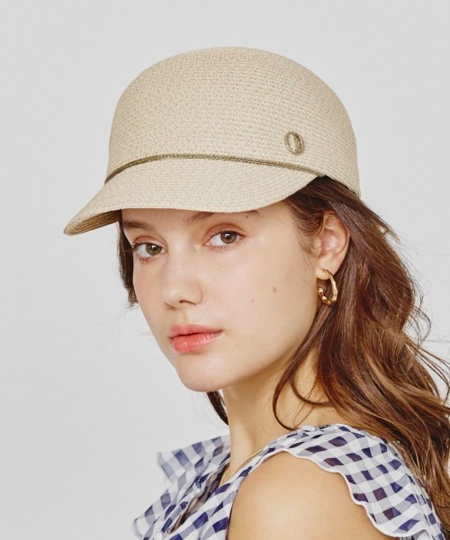 Chapeau d' O(シャポードオー)の「Chapeau d' O Silk Braid Cap N / シャポードオー(キャップ・レディース・ホワイト/ブラック/ライトベージュ・M/57.5cm)」の3枚目の写真