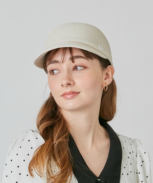 Chapeau d' O(シャポードオー)の「Chapeau d' O Silk Braid Cap N / シャポードオー(キャップ・レディース・ホワイト/ブラック/ライトベージュ・M/57.5cm)」の11枚目の写真