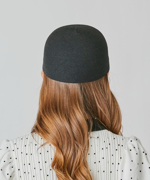 Chapeau d' O(シャポードオー)の「Chapeau d' O Silk Braid Cap N / シャポードオー(キャップ・レディース・ホワイト/ブラック/ライトベージュ・M/57.5cm)」の19枚目の写真