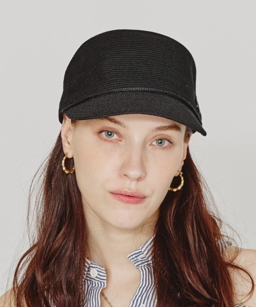 Chapeau d' O(シャポードオー)の「Chapeau d' O Silk Braid Cap N / シャポードオー(キャップ・レディース・ホワイト/ブラック/ライトベージュ・M/57.5cm)」の5枚目の写真