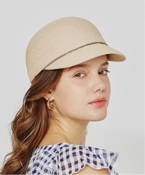Chapeau d' O(シャポードオー)の「Chapeau d' O Silk Braid Cap N / シャポードオー(キャップ・レディース・ホワイト/ブラック/ライトベージュ・M/57.5cm)」の9枚目の写真