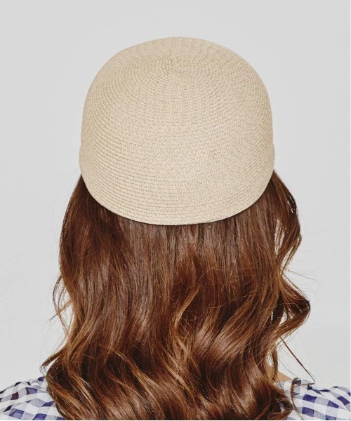 Chapeau d' O(シャポードオー)の「Chapeau d' O Silk Braid Cap N / シャポードオー(キャップ・レディース・ホワイト/ブラック/ライトベージュ・M/57.5cm)」の10枚目の写真