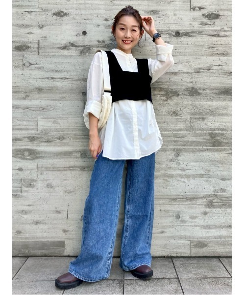 【HONEYSUCKLE ROSE】無地ニットビスチェセットの5枚目の写真