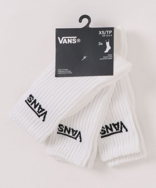 VANS(バンズ)の「VANS/バンズ Classic Crew キッズ ソックス 靴下 3足組 VN000Q1PBLK(ソックス/靴下・キッズ・ブラック×ホワイト/ホワイト×ブラック・XS)」の3枚目の写真