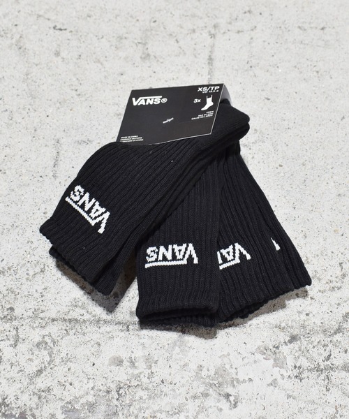 VANS(バンズ)の「VANS/バンズ Classic Crew キッズ ソックス 靴下 3足組 VN000Q1PBLK(ソックス/靴下・キッズ・ブラック×ホワイト/ホワイト×ブラック・XS)」の1枚目の写真