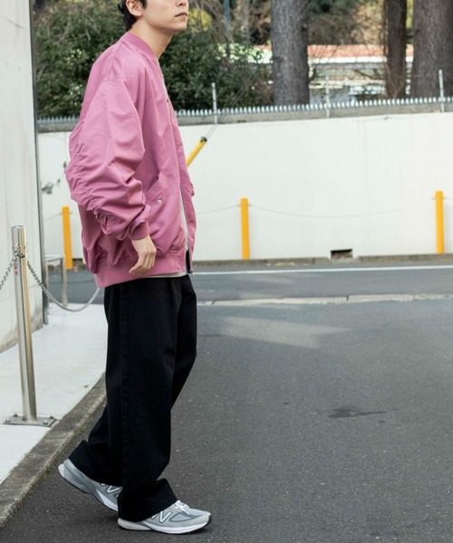 WEGO(ウィゴー)の「WEGO/BIG MA-1(MA-1・メンズ・アイボリー/ピンク/カーキ/ブラック・MEDIUM/LARGE)」の16枚目の写真