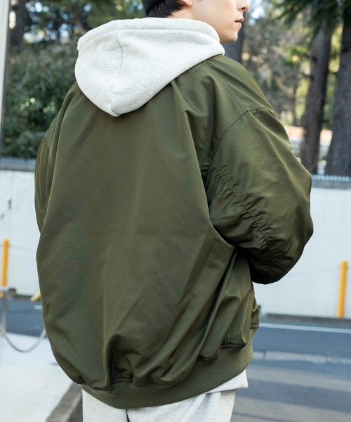 WEGO(ウィゴー)の「WEGO/BIG MA-1(MA-1・メンズ・アイボリー/ピンク/カーキ/ブラック・MEDIUM/LARGE)」の7枚目の写真