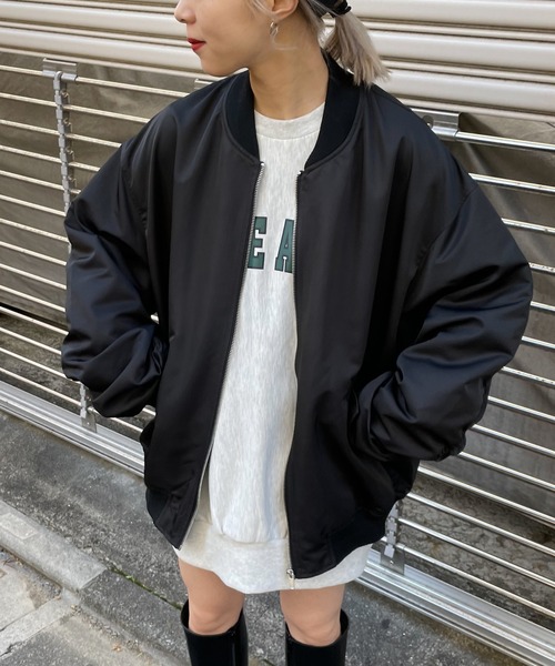 WEGO(ウィゴー)の「WEGO/BIG MA-1(MA-1・メンズ・アイボリー/ピンク/カーキ/ブラック・MEDIUM/LARGE)」の17枚目の写真