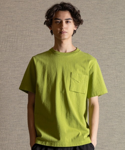 Jackman(ジャックマン)の「Dotsume Pocket T-Shirt(Tシャツ/カットソー・メンズ・ブルー系その他/ライム/オフホワイト/ブラック/ベビーピンク/サックスブルー/クリアブルー/ブルー系その他2/ネイビー/ダークグリーン/グリーン系その他2/ダークベージュ/ライトベージュ/グレイッシュベージュ/スミクロ/ホワイト系その他2/ダークブルー・MEDIUM/LARGE/X-LARGE/SMALL)」の9枚目の写真