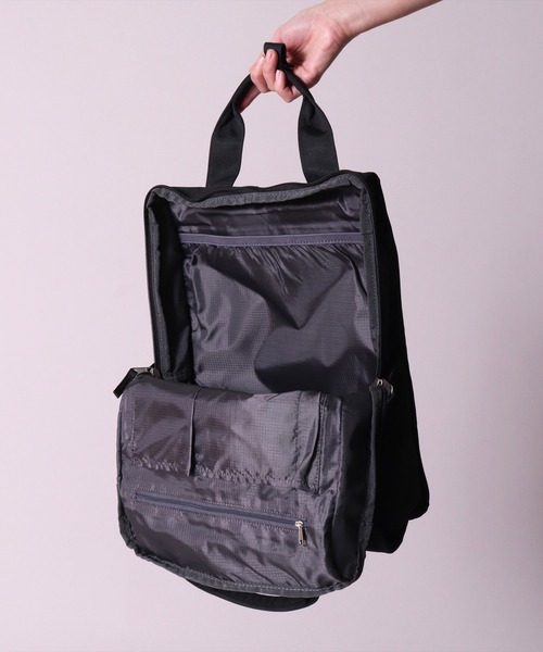anello(アネロ)の「(LF)【anello】2WAY 10ポケット トート型 リュック(バックパック/リュック・レディース・ブラック/ネイビー/オリーブ/ブラック系その他/グレイッシュベージュ・ONE SIZE)」の14枚目の写真
