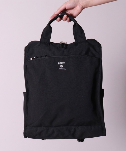 anello(アネロ)の「(LF)【anello】2WAY 10ポケット トート型 リュック(バックパック/リュック・レディース・ブラック/ネイビー/オリーブ/ブラック系その他/グレイッシュベージュ・ONE SIZE)」の13枚目の写真
