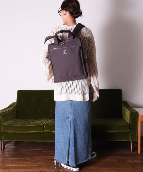 anello(アネロ)の「(LF)【anello】2WAY 10ポケット トート型 リュック(バックパック/リュック・レディース・ブラック/ネイビー/オリーブ/ブラック系その他/グレイッシュベージュ・ONE SIZE)」の22枚目の写真