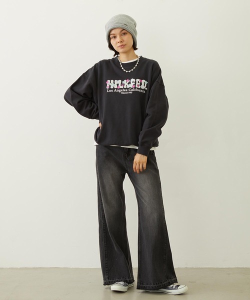 MILKFED.(ミルクフェド)の「LOOSE KNIT CAP(ニットキャップ/ビーニー・レディース・アッシュ/ブラック/ブラウン・ONE SIZE)」の15枚目の写真