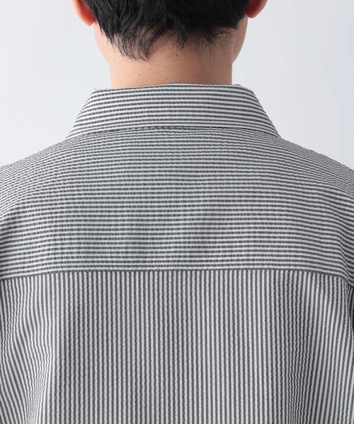 GLOBAL WORK(グローバルワーク)の「シアサッカーブルゾン/SS/271006(ブルゾン・メンズ・グレー系/グレー系8・SMALL/MEDIUM/LARGE)」の4枚目の写真