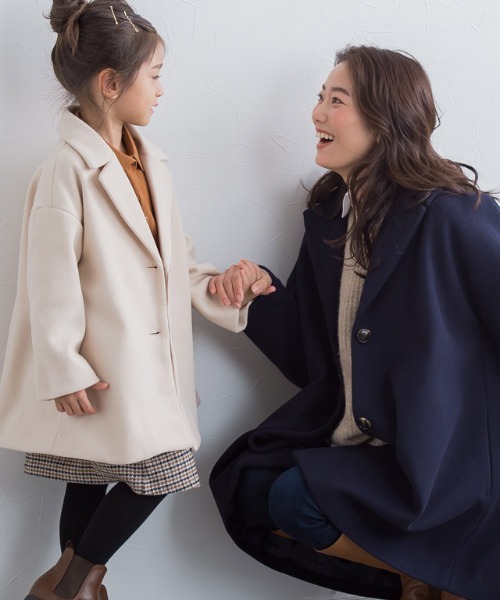lulpini(ルルピー二)の「kids ウールタッチAラインコート(その他アウター・キッズ・アイボリー/ラベンダー・S/M/L)」の16枚目の写真
