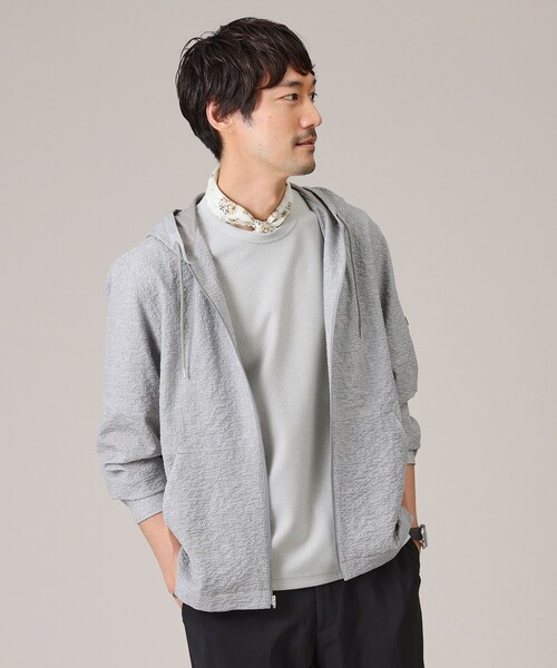 TAKEO KIKUCHI(タケオキクチ)の「【尾州織/Made in JAPAN】メランジ Tシャツ(Tシャツ/カットソー・メンズ・ブラウン系その他/ライトグレー/ブルー系その他/ネイビー/ボルドー/ライトブルー・01/02/03/04/05)」の11枚目の写真