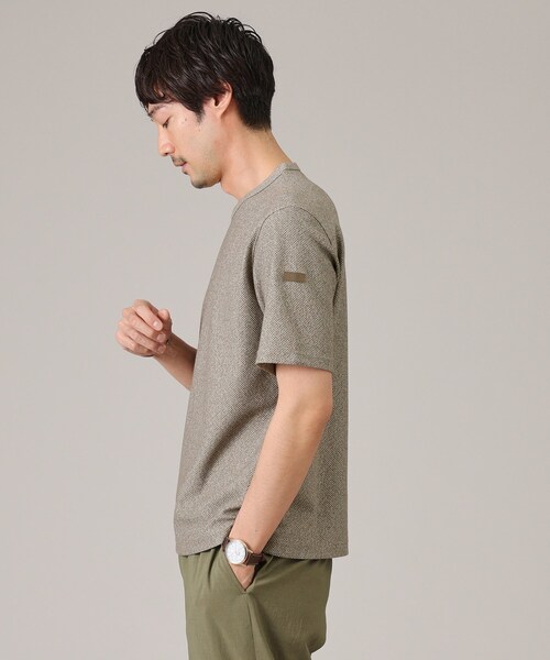 TAKEO KIKUCHI(タケオキクチ)の「【尾州織/Made in JAPAN】メランジ Tシャツ(Tシャツ/カットソー・メンズ・ブラウン系その他/ライトグレー/ブルー系その他/ネイビー/ボルドー/ライトブルー・01/02/03/04/05)」の15枚目の写真