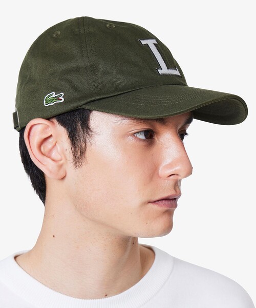 LACOSTE(ラコステ)の「コットンツイルLロゴキャップ(キャップ・メンズ・ブラック/ネイビー/ベージュ/ブラウン/モスグリーン/ホワイト・58cm)」の9枚目の写真