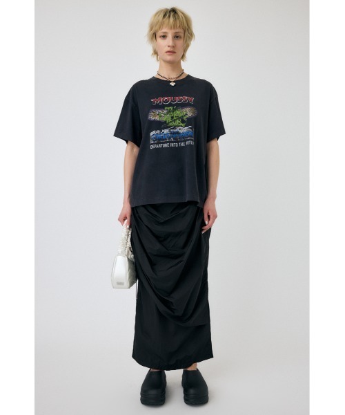 MOUSSY(マウジー)の「【2サイズ展開】MOUSSY TOUR 24 Tシャツ(Tシャツ/カットソー・レディース・ブラック/ホワイト/ダークグレー・1/2)」の7枚目の写真