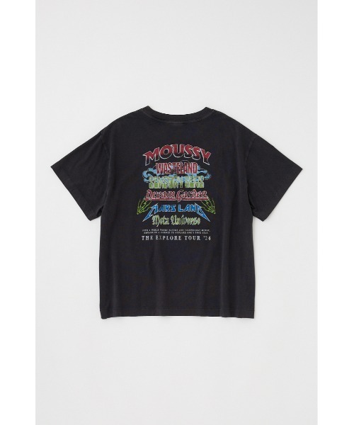 MOUSSY(マウジー)の「【2サイズ展開】MOUSSY TOUR 24 Tシャツ(Tシャツ/カットソー・レディース・ブラック/ホワイト/ダークグレー・1/2)」の11枚目の写真