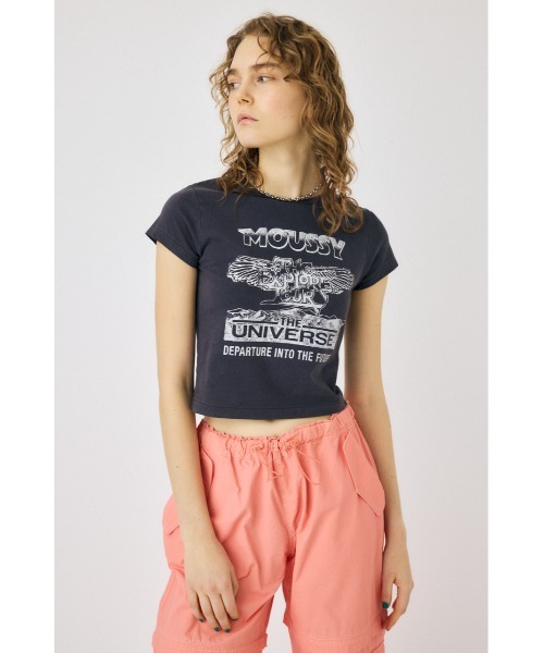 MOUSSY(マウジー)の「【2サイズ展開】MOUSSY TOUR 24 Tシャツ(Tシャツ/カットソー・レディース・ブラック/ホワイト/ダークグレー・1/2)」の13枚目の写真
