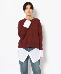 B'2nd | VINTI ANDREWS（ヴィンティアンドリュース）別注シャツコンビスウェット(Tシャツ/カットソー)