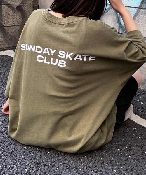 WEGO(ウィゴー)の「WEGO/CREW BIG半袖Tシャツ(Tシャツ/カットソー・メンズ・イエロー/カーキ/ホワイト/グレー系その他/ブラック・MEDIUM/LARGE)」の20枚目の写真
