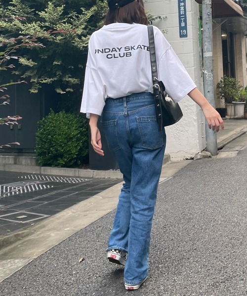 WEGO(ウィゴー)の「WEGO/CREW BIG半袖Tシャツ(Tシャツ/カットソー・メンズ・イエロー/カーキ/ホワイト/グレー系その他/ブラック・MEDIUM/LARGE)」の7枚目の写真