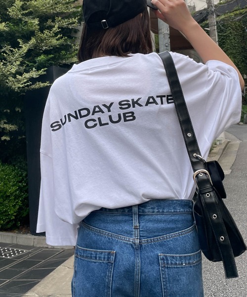 WEGO(ウィゴー)の「WEGO/CREW BIG半袖Tシャツ(Tシャツ/カットソー・メンズ・イエロー/カーキ/ホワイト/グレー系その他/ブラック・MEDIUM/LARGE)」の9枚目の写真