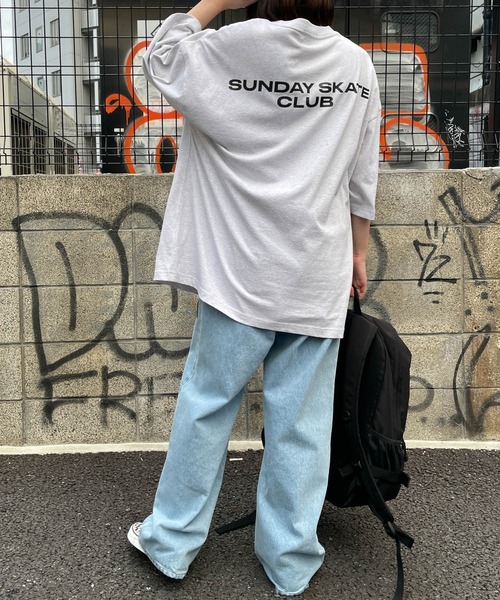 WEGO(ウィゴー)の「WEGO/CREW BIG半袖Tシャツ(Tシャツ/カットソー・メンズ・イエロー/カーキ/ホワイト/グレー系その他/ブラック・MEDIUM/LARGE)」の15枚目の写真