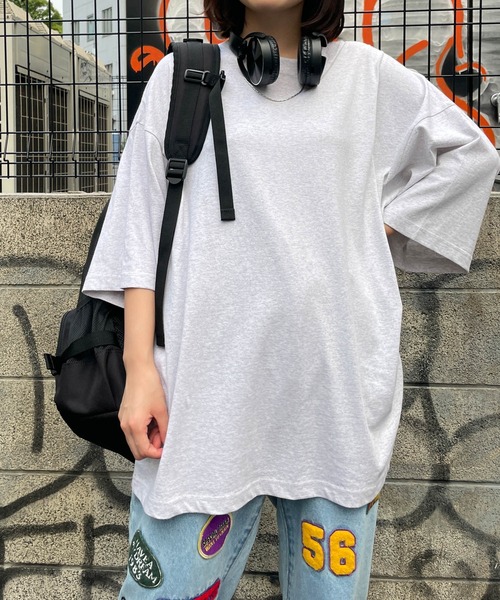 WEGO(ウィゴー)の「WEGO/CREW BIG半袖Tシャツ(Tシャツ/カットソー・メンズ・イエロー/カーキ/ホワイト/グレー系その他/ブラック・MEDIUM/LARGE)」の16枚目の写真