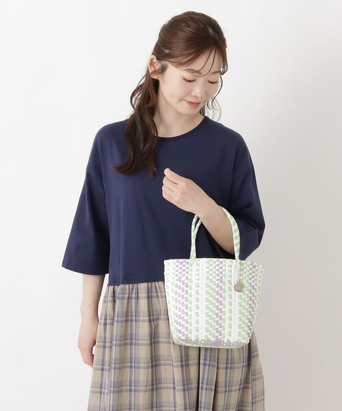 one'sterrace(ワンズテラス)の「TSL メルカドミニトート(トートバッグ・レディース・ブラック系8/ネイビー系5/ホワイト系9・99)」の13枚目の写真