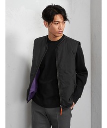 Perfect Suit FActory | SPALDING リバーシブルベスト ネイビー/ブラック(ベスト)