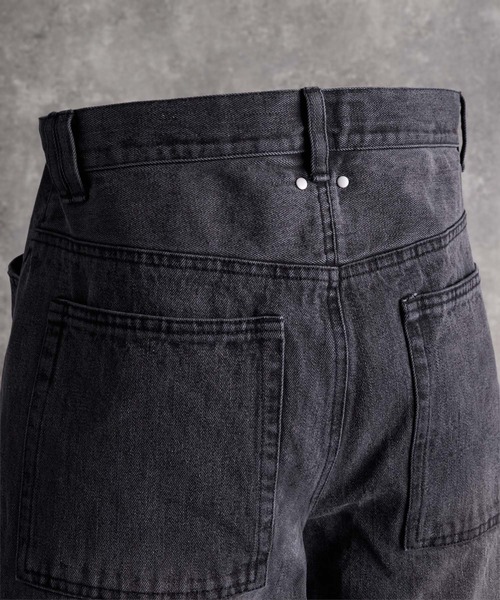 ADRER(アドラー)の「Super Wide Balloon Pants / スーパーワイド バルーンパンツ(デニムパンツ・メンズ・ブラック系1/グレー系1/ブラック系2・S/XS/L/M)」の18枚目の写真