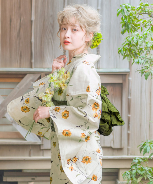 Dita(ディータ)の「しわ兵児帯 選べる47色 浴衣 帯【K】(和装小物・レディース・サンドベージュ/クリーム/ネイビー/アクア/パープル/ダークパープル/ラベンダー/イエロー/マスタード/コーラルピンク/レッド/ブラック/スカイブルー/ライラック/ボルドー/レモンイエロー/チョコ/ホワイト/セージグリーン/アッシュグレー/フレッシュイエロー/ライトパープル/テラコッタ/サーモンピンク/ダークブルー/ターコイズブルー/グレイッシュブルー/ライトイエロー/ベージュ/ローズ/ピンクベージュ/オレンジ/ダークグリーン/グレー/バイオレット/カーキ/ライトグレー/オリーブ/スモークピンク/ベビーピンク/ブルーグレー/エンジ/アッシュブラウン/ダークウッド/タン/レンガ/ピンク系その他・FREE)」の16枚目の写真