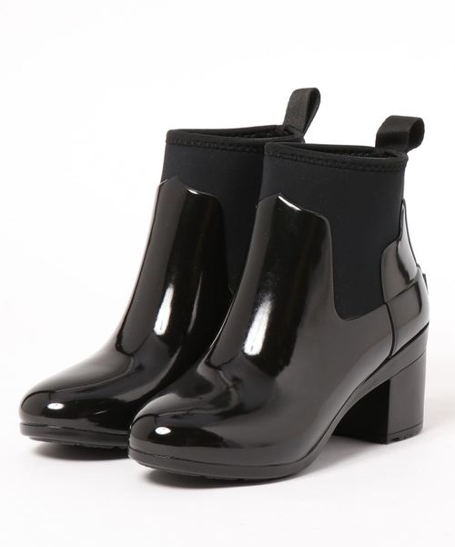HUNTER(ハンター)の「REFINED MID HEEL GLOSS(レインシューズ・レディース・ブルー/ブラック/グレー・UK6/UK4/UK3/UK5)」の1枚目の写真