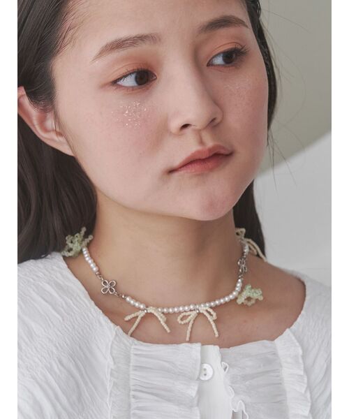 merry jenny(メリージェニー)の「お花畑のネックレス(ネックレス・レディース・イエロー/ピンク・FREE)」の8枚目の写真