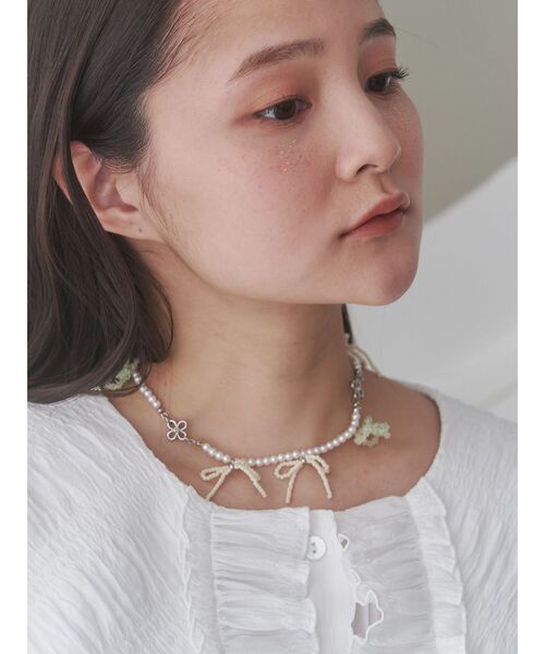 merry jenny(メリージェニー)の「お花畑のネックレス(ネックレス・レディース・イエロー/ピンク・FREE)」の9枚目の写真