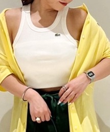 LACOSTE | ワンポイントロゴ エッセンシャルリブニットタンクトップ(タンクトップ)