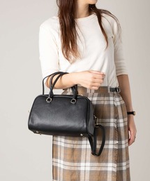AULENTTI | AULENTTI SMALL SHOULDER BAG オウレンティ 2WAY スモールボストン ショルダーバッグ(ショルダーバッグ)