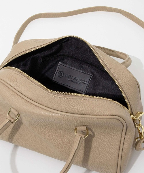 AULENTTI(オウレンティ)の「AULENTTI SMALL SHOULDER BAG オウレンティ 2WAY スモールボストン ショルダーバッグ(ショルダーバッグ・レディース・ベージュ/ブラック・FREE)」の15枚目の写真