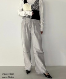 YENN | YENN(イエン)HIGH RISE TUCK WIDE PANTS / L-GRAY /Y252-31067(デニムパンツ)