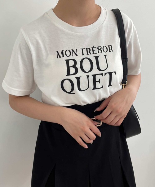 one after another NICE CLAUP(ワンアフターアナザーナイスクラップ)の「チュールビスチェ+ロゴTセット(Tシャツ/カットソー・レディース・ドット/ブラック/ピンク・FREE)」の19枚目の写真