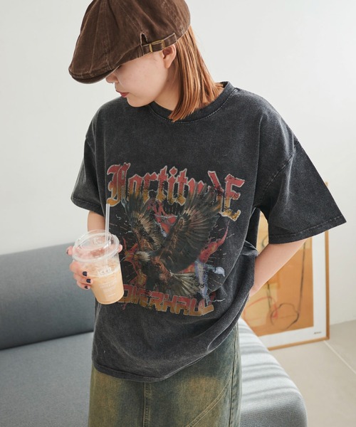 WEGO(ウィゴー)の「WEGO/ヴィンテージウォッシュグラフィックBIGT(Tシャツ/カットソー・レディース・その他6/その他4/その他1/その他2/その他3/その他5/その他7/その他9/その他8/その他10/その他11/その他12/その他13/その他14/その他16/その他15・FREE)」の2枚目の写真