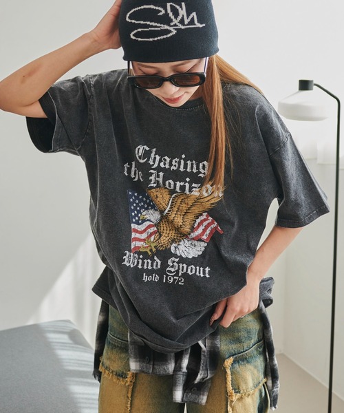 WEGO(ウィゴー)の「WEGO/ヴィンテージウォッシュグラフィックBIGT(Tシャツ/カットソー・レディース・その他6/その他4/その他1/その他2/その他3/その他5/その他7/その他9/その他8/その他10/その他11/その他12/その他13/その他14/その他16/その他15・FREE)」の3枚目の写真