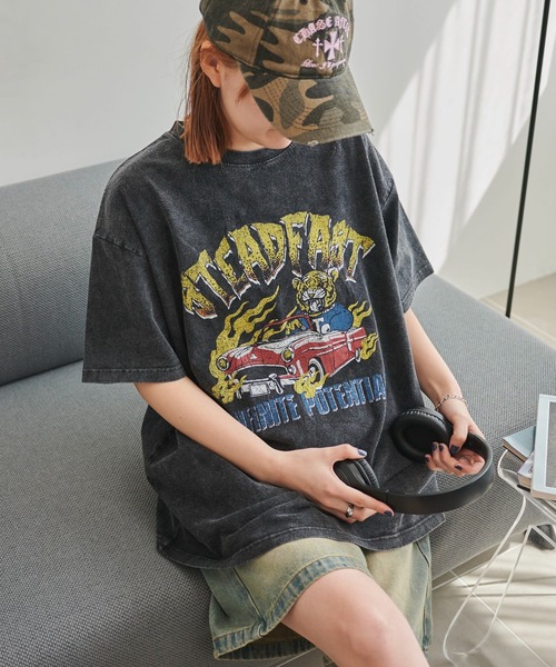 WEGO(ウィゴー)の「WEGO/ヴィンテージウォッシュグラフィックBIGT(Tシャツ/カットソー・レディース・その他6/その他4/その他1/その他2/その他3/その他5/その他7/その他9/その他8/その他10/その他11/その他12/その他13/その他14/その他16/その他15・FREE)」の6枚目の写真