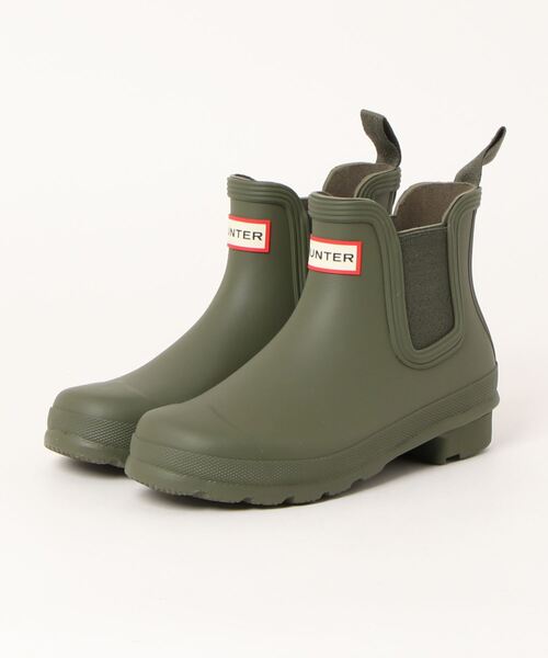 HUNTER(ハンター)の「WOMENS ORIGINAL CHELSEA(レインシューズ・レディース・ブラック/ネイビー/レッド/ダークオリーブ/イエロー/オリーブ・UK5/UK6/UK4/UK3)」の2枚目の写真